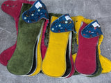 Batty (Squish Hybrid Fitteds - cloth diapers - Velour inners - bamboo hemp fleece soakers - Windpro Hybrid )