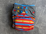 LOVE! (LBB Ai3 & V2 cloth diaper - PUL diaper - Athletic wicking Jersey - handmade diaper - Pocket AiO cloth diaper)