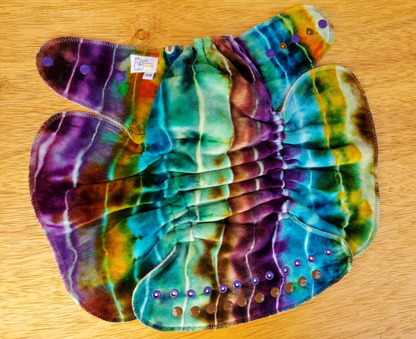 Fall Wave hand dyed OBV Fold in Fitted