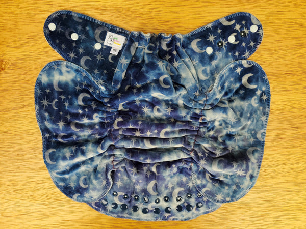 Night sky OBV dye Fold in Fitted