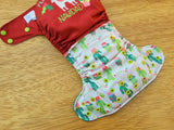 Fleece Navidad - poly outer hidden PUL  (OS LBB Ai3)