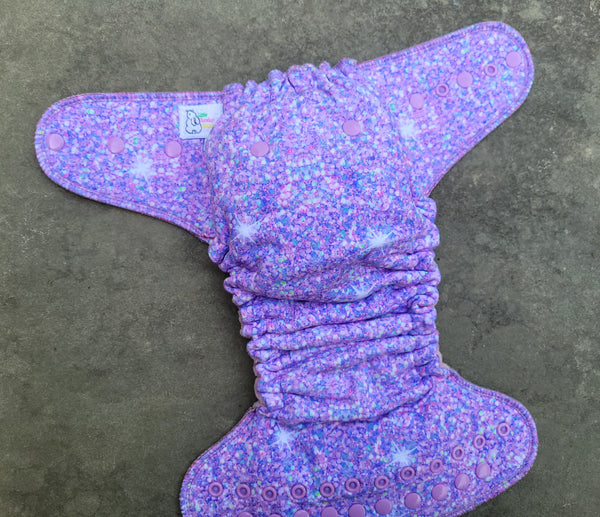 Purple Glitter (Cotton Lycra Windpro Hybrid)