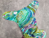 Hand dyed Bamboo Fleece (Absorbent Fitted cltoh diaper)