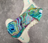 Hand dyed Bamboo Fleece (Absorbent Fitted cltoh diaper)