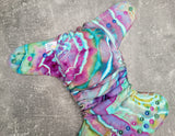 Hand dyed Bamboo Fleece (Absorbent Fitted cltoh diaper)