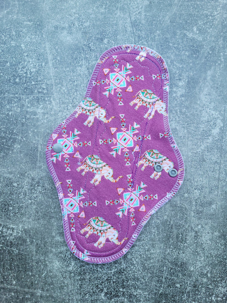 Elephants cotton lycra (10in MODERATE  Cloth Pads)