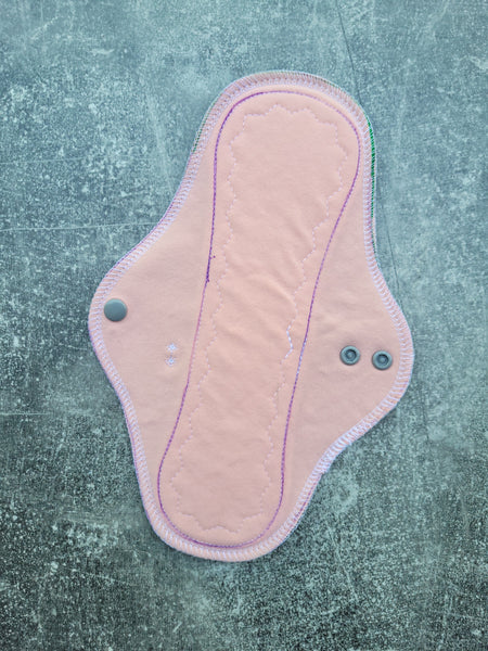 Blush cotton lycra (10in MODERATE  Cloth Pads)