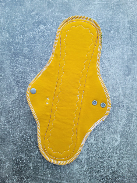 Mustard cotton lycra (12in MODERATE  Cloth Pads)