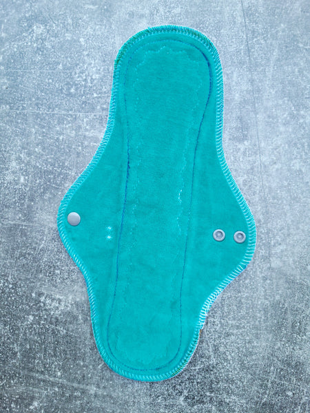 Teal Cotton Velour (12in MODERATE  Cloth Pads)