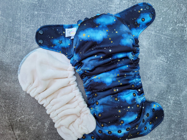 Clouds & Stars (Snug-a-Bun cloth diapers)