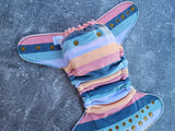 Peep Stripes (Squish Hybrid cloth diapers)