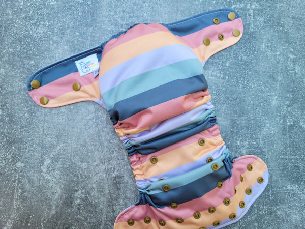 Peeps Stripes (LBB Ai3v2 cloth diapers)