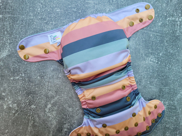 Peeps Stripes (LBB Ai3 cloth diapers)