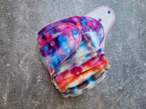 Starwberry Sky handdyed OBV (Hybrid Fitted Cloth diaper)