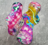 Crystal Geodes hand dyed OBV (cloth pads)