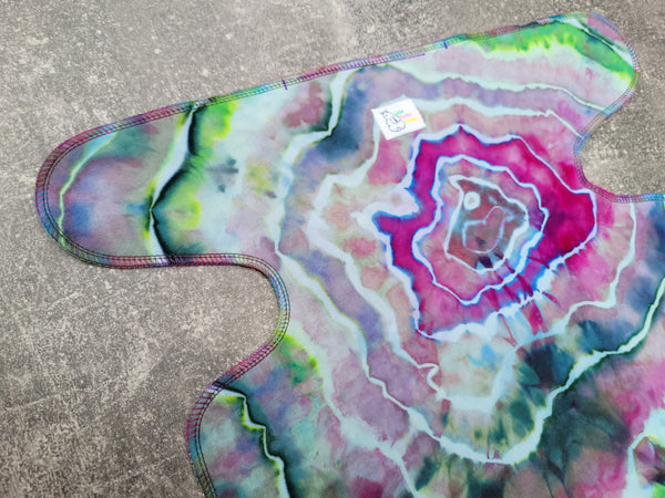 Hand dyed BHSFT (Stretchy Preflat + Trifold cloth diaper)