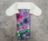 Hand dyed BHSFT (Stretchy Preflat + Trifold cloth diaper)