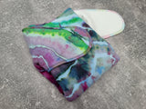 Hand dyed BHSFT (Stretchy Preflat + Trifold cloth diaper)