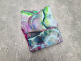 Hand dyed BHSFT (Stretchy Preflat + Trifold cloth diaper)
