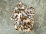 Skull and Daisies (BSFT Stretchy Preflat+Trifold cloth diaper)