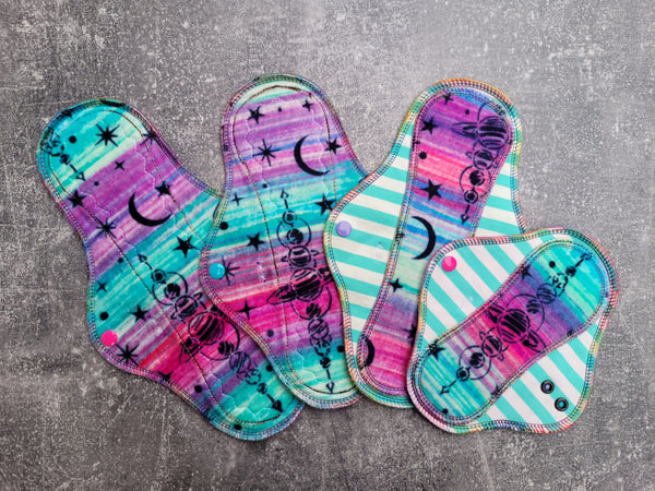 Solar Lines handdyed OBV (cloth pads)