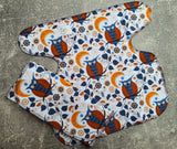 Grumpy Owls (BSFT Stretchy Preflat+Trifold cloth diaper)