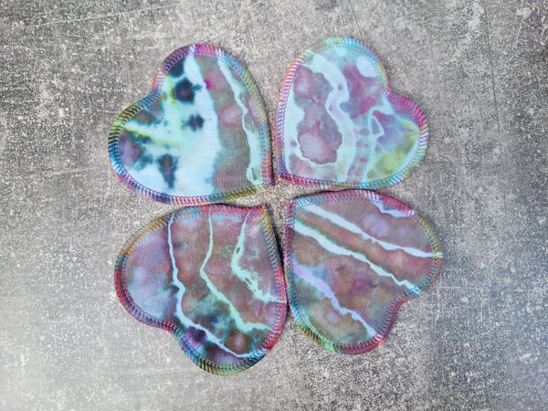 Facial Hearts (hand dyed BHSFT/ natural OBV