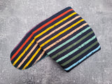 Dark Rainbow Stripes (CFT Preflat+Trifold cloth diaper)