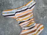 Neutral Stripes (Squish Hybrid cloth diapers)