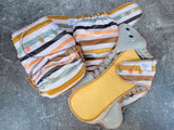 Neutral Stripes (Squish Hybrid cloth diapers)