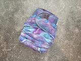 Lavender Fields hand dyed BHSFT (Fold in Fitted cloth diaper)