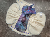 Lavender Fields hand dyed BHSFT (Fold in Fitted cloth diaper)