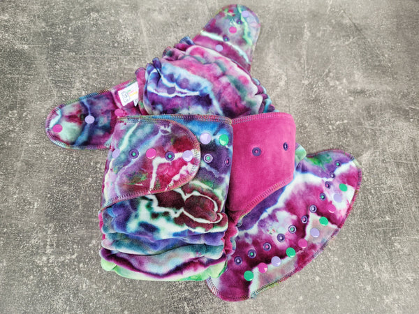 Hand Dyed OBV (Hybrid Fitted Cloth Diapers)