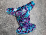 Snowflakes Hand Dyed OBV (Hybrid Fitted Cloth Diapers)