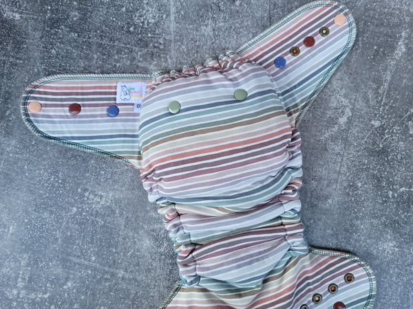 Stripes (Euro Knit Hybrid Fitted Cloth Diapers)