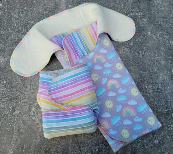 Rainbow Baby BSFT (Stretchy Preflat+Trifold cloth diaper)