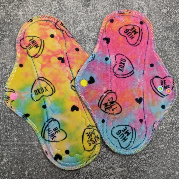 Sweetheart hand dyed OBV (cloth pads)