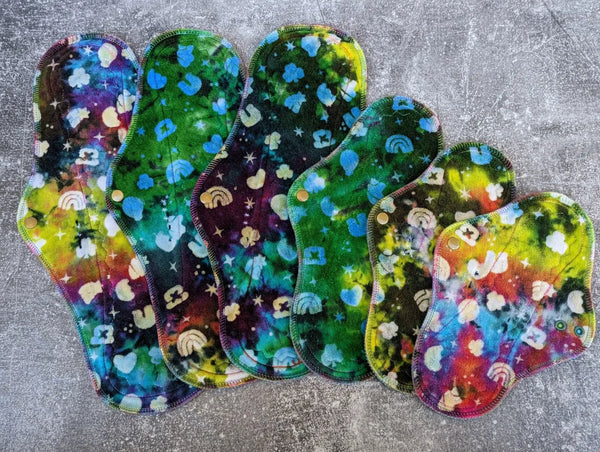 Lucky Charms hand dyed OBV (cloth pads)