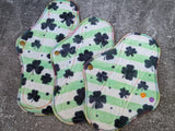 Lucky Stripes hand dyed OBV (cloth pads)