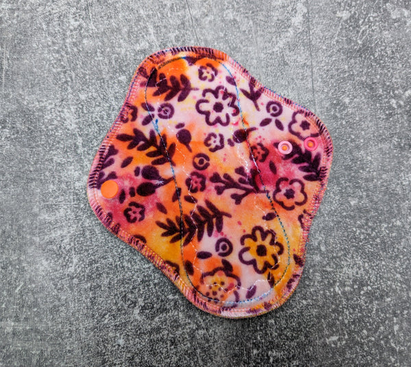 Floral hand dyed OBV (cloth pads)