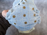 Blue Plaid Woven Wool (LBB Wool Cloth Diaper Cover)