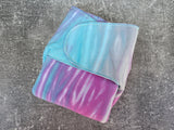 Tiger hand dyed BSF (Stretchy Preflat + Trifold cloth diaper)