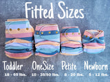 Axolotls coordination | OneSize Hybrid Fitteds | cloth diapers | Fitted diaper | squish diapers