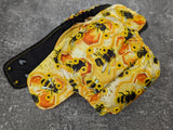 Honey Bees with hand dyed OBV soaker | FlexFit V2 OneSize diaper | Pocket diapers | AiO diaper | Ai2 cloth diaper